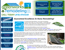 Tablet Screenshot of greenworksremodeling.com